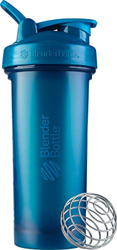 BlenderBottle Classic V2 Shaker Bottle Perfect for Protein Shakes and Pre Workout, 28-Ounce, Ocean Blue