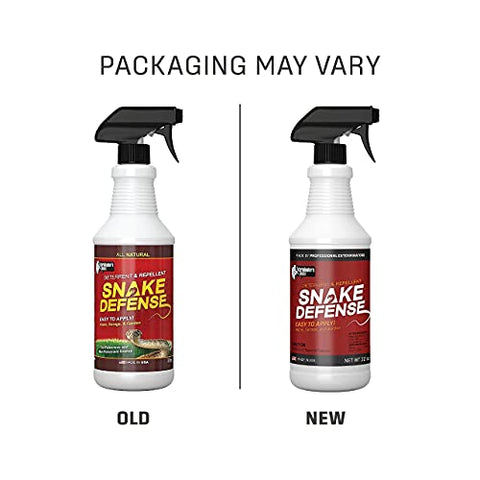 Exterminators Choice - Snake Defense Spray - Non-Toxic Repellent for Pest Control - Repels Most Common Type Snakes - Safe for Kids and Pets - Cinnamon Scented (32 Ounces)