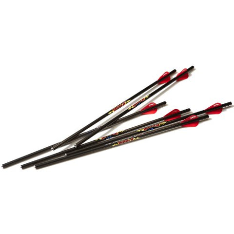 Excalibur Diablo 18" Illuminated Carbon Arrows with Rhino Nocks for Use on All Matrix Crossbows - 3 Pack or 6 Pack Option