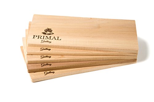 Premium Cedar Planks for Grilling | Thicker Design for Moister & More Flavorful Salmon, Steaks, Seafood & More | More Uses Per Cedar Plank | Free Recipe Card | Just Soak, Grill & Serve | 5 Pack