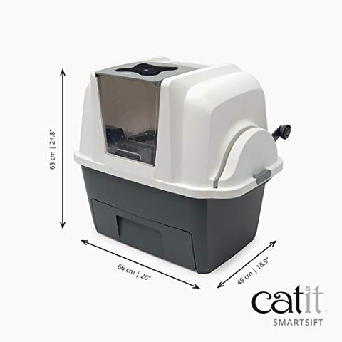 Catit Smartsift Cat Litter Box, Automatic Sifting Cat Pan