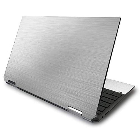 MightySkins Skin for HP Spectre x360 13.3" Gem-Cut (2020) - Cold Steel | Protective, Durable, and Unique Vinyl Decal wrap Cover | Easy to Apply, Remove, and Change Styles | Made in The USA