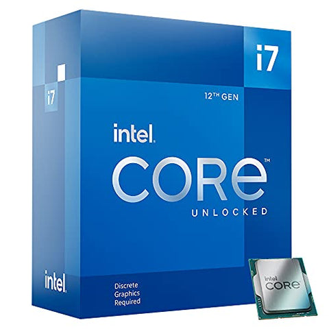 Intel Core i7-12700KF Desktop Processor 12 (8P+4E) Cores up to 5.0 GHz Unlocked  LGA1700 600 Series Chipset 125W