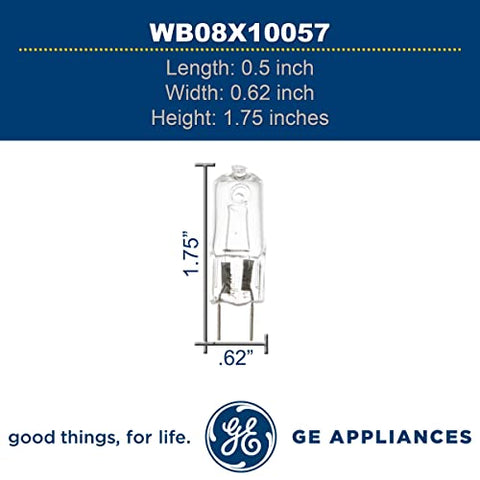GE WB08X10057 Genuine OEM Halogen Light Bulb for GE Microwaves