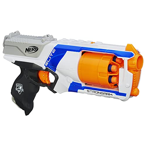 Nerf N Strike Elite Strongarm Toy Blaster With Rotating Barrel, Slam Fire, And 6 Official Nerf Elite Darts For Kids, Teens, And Adults(Amazon Exclusive)