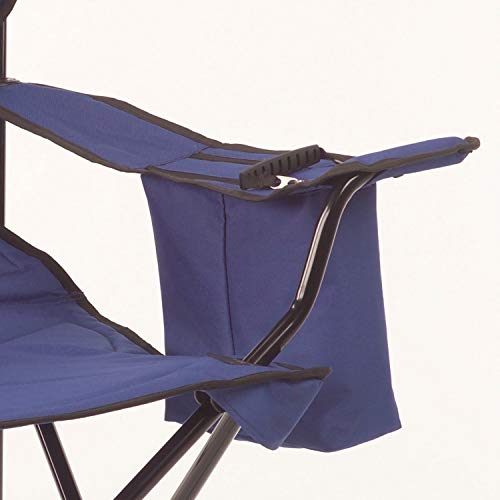 Coleman Cooler Quad Portable Camping Chair, Blue