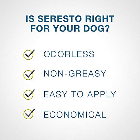 Seresto Large Dog Vet-Recommended Flea & Tick Treatment & Prevention Collar for Dogs Over 18 lbs. | 8 Months
