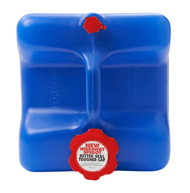 Reliance Products Aqua-Tainer 7 Gallon Rigid Water Container, Blue , 11.3 Inch x 11.0 Inch x 15.3 Inch