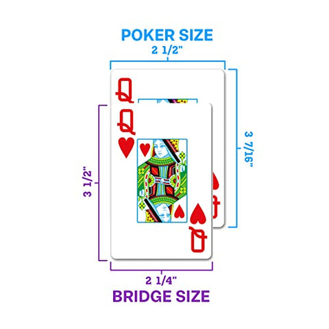 Copag 1546 Design 100% Plastic Playing Cards, Poker Size Green/Burgundy (Jumbo Index, 1 Set)