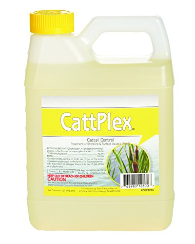 Sanco Industries Catt Plex Herbicide - Aquatic Grade - Works on Cattails, Pond Weeds, Water Lilies, Grass - One Quart 32oz