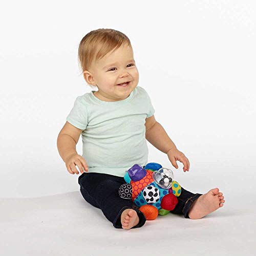 Sassy Developmental Bumpy Ball | Easy to Grasp Bumps Help Develop Motor Skills | for Ages 6 Months and Up | Colors May Vary 5.5 long x 7.5 wide x 8.9 high