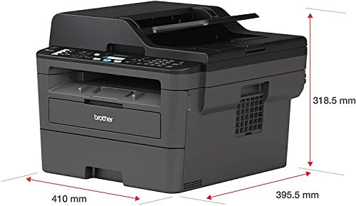 Brother Monochrome Laser Printer, Compact All-In One Printer, Multifunction Printer, MFCL2710DW, Wireless Networking and Duplex Printing, Amazon Dash Replenishment Ready