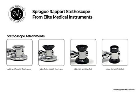 EMI Professional Deluxe Sprague Rappaport Dual Head Stethoscope - Hot Pink #112