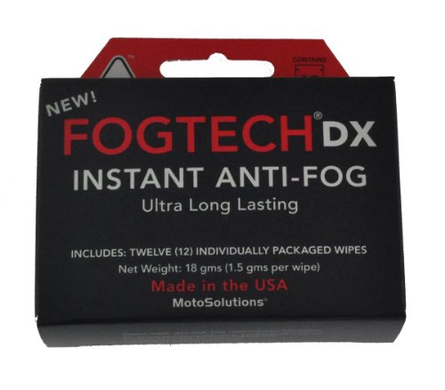 MotoSolutions FogTech DX Anti-Fog Wipes (Box of 12)