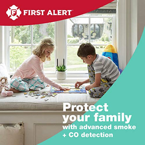 FIRST ALERT BRK SC9120FF Hardwired Smoke and Carbon Monoxide (CO) Detector with Battery Backup, 1 pack , White
