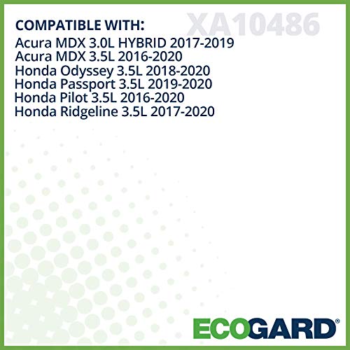 ECOGARD XA10486 Premium Engine Air Filter Fits Honda Pilot 3.5L 2016-2021, Odyssey 3.5L 2018-2021, Ridgeline 3.5L 2017-2020, Passport 3.5L 2019-2021 | Acura MDX 3.5L 2016-2020