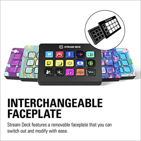 Elgato Stream Deck MK.2 – Studio Controller, 15 macro keys, trigger actions in apps and software like OBS, Twitch, YouTube and more, works with Mac and PC