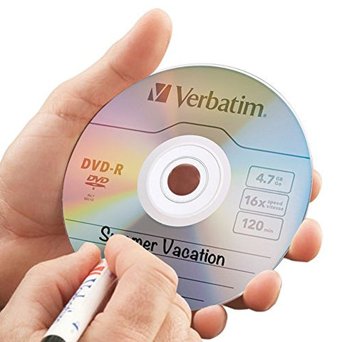 Verbatim DVD-R Blank Discs AZO Dye 4.7GB 16X Recordable Disc - 50 Pack Spindle