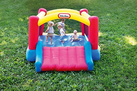 Little Tikes Jump 'n Slide Inflatable Bouncer Includes Heavy Duty Blower With GFCI, Stakes, Repair Patches, And Storage Bag, for Kids Ages 3-8 Years