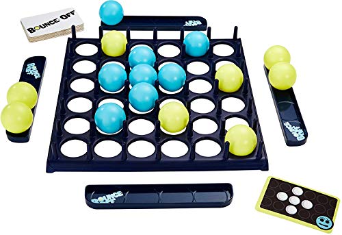 Bounce Off Game with Bouncing Pattern Challenges, for Family, Teens, Adults and Kids, with 16 Balls, 9 Challenge Cards and Game Grid, Makes a Great Gift for 7 Year Olds and Up