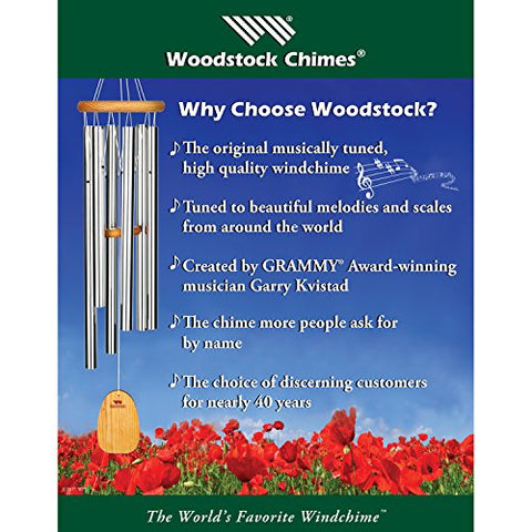 Woodstock Chimes Home of The Original Guaranteed Musically Tuned Wind Zenergy Hand Chime for Classrooms Meditation Mindfulness and More, Solo