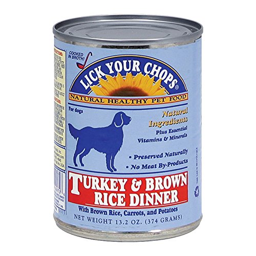 Lick Your Chops Brown Rice & Carrots Turkey Dinner Wet Dog Food, 369 GR