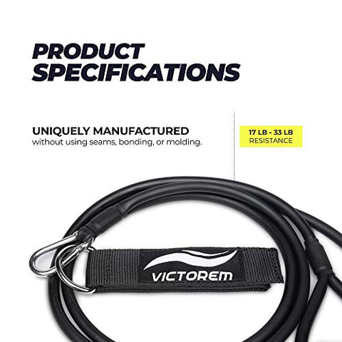 Victorem Arm Resistance Band for Working Out -Stretching J-Resistance Bands with Handles for Muscle Mobility, Baseball/Softball Exercise Bands Resistance Tube Set-Resistant Band Workout Guide Included