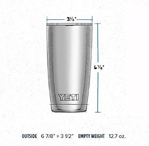 YETI Rambler 20 oz Stainless Steel Vacuum Insulated Tumbler with Lid (Stainless Steel)