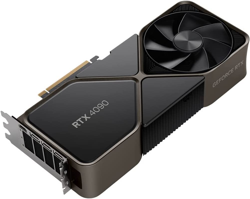 NVIDIA GeForce RTX 4090 Founders Edition Graphics Card 24GB GDDR6X - Titanium and Black