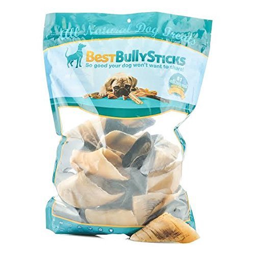 Best Bully Sticks 100% Natural Cow Hooves Dog Chews (25 Count Value Pack) - Free-Range & Grass-Fed Cattle - Long-Lasting Natural Alternative to Rawhide