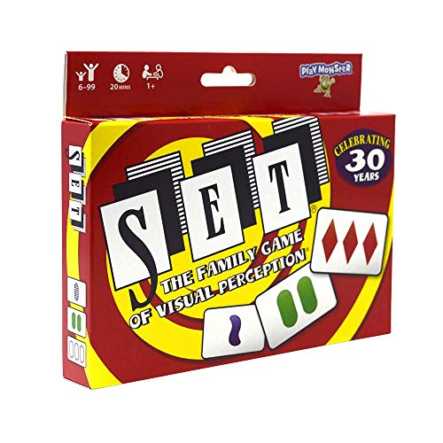 SET - The Family Card Game of Visual Perception - Race to Find The Matches, For Ages 8+,81 Cards, Rules included
