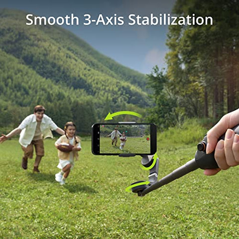 DJI Osmo Mobile 6 Smartphone Gimbal Stabilizer, 3-Axis Phone Gimbal, Built-In Extension Rod, Portable and Foldable, Android and iPhone Gimbal with ShotGuides, Vlogging Stabilizer, YouTube TikTok Video