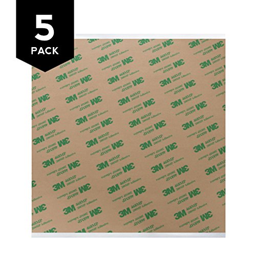 Gizmo Dorks 3M 468MP Adhesive Transfer Tape Sheets 8" x 8" (5-Pack)