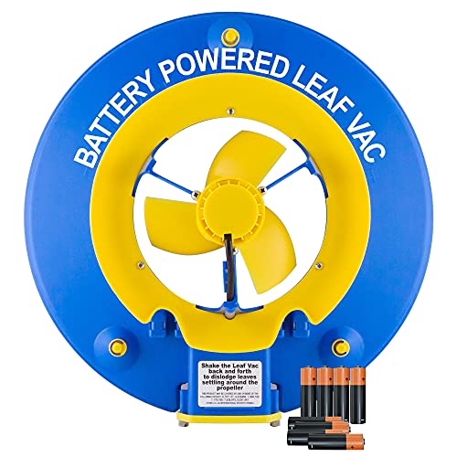 POOL BLASTER Water Tech Leaf Vac - Cordless Battery-Powered Swimming Pool Leaf Skimmer & Leaf Vacuum with Heavy-Duty Mesh Bag