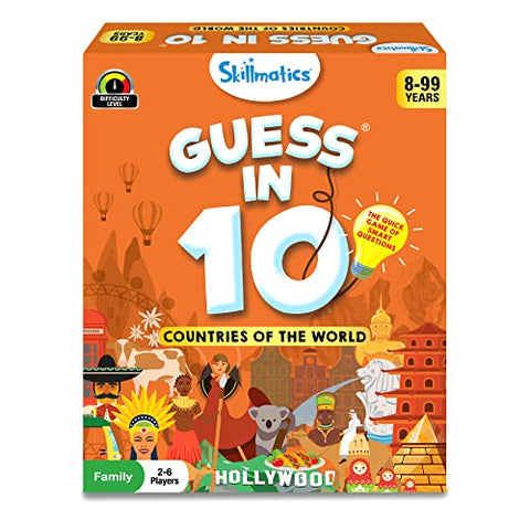 Skillmatics Card Game - Guess in 10 Countries of The World, Gifts for 8 Year Olds and Up, Quick Game of Smart Questions, Fun Family Game