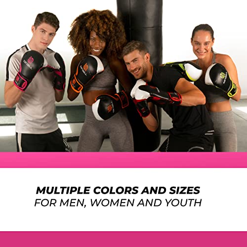 Essential Boxing Gloves Pink 12-oz