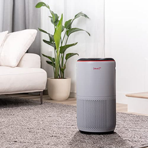 LEVOIT Air Purifiers (RED) for Home Large Room, Smart WiFi and PM2.5 Monitor H13 True HEPA Filter Remove Up to 99.97% of Particles, Pet Allergen, Smoke, Dust, Auto Mode, Alexa Control, 990 sq.ft, Gray