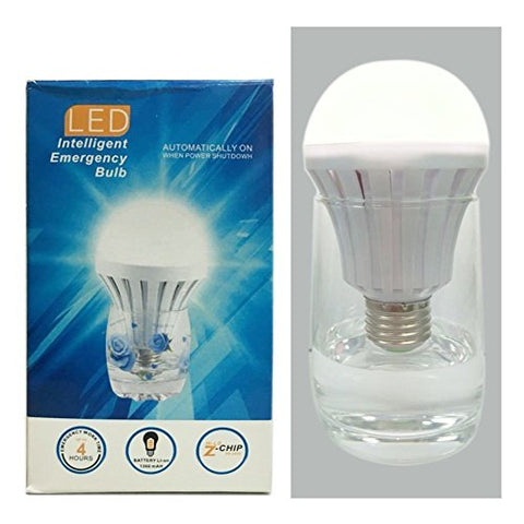 CTKcom Rechargeable Emergency LED Bulb 5W(4 Pack)- Lamps Household Lighting Bulbs ,Saving Energy Intelligent Light Rechargable Electricity 40W Equivalent 6000k White Bulb 120V E26/E27