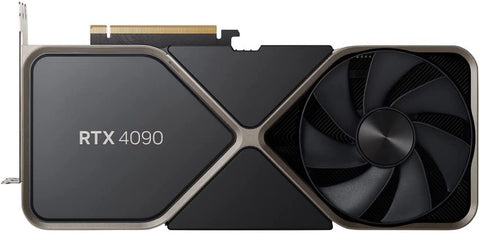 NVIDIA GeForce RTX 4090 Founders Edition Graphics Card 24GB GDDR6X - Titanium and Black