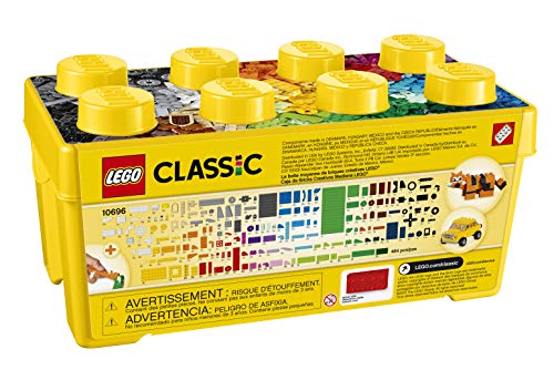 LEGO Classic Medium Creative Brick Box 10696 Building Toy Set for Kids, Boys, and Girls Ages 4-99 (484 Pieces)