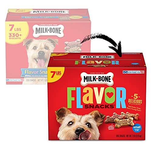 Milk-Bone Flavor Snacks Dog Treats, Small Biscuits, 7 Pounds