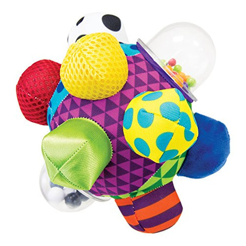 Sassy Developmental Bumpy Ball | Easy to Grasp Bumps Help Develop Motor Skills | for Ages 6 Months and Up | Colors May Vary 5.5 long x 7.5 wide x 8.9 high