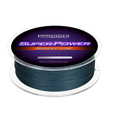 KastKing SuperPower Braided Fishing Line,Low-Vis Gray,15 LB ,327 Yds
