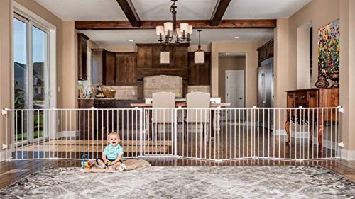 Regalo 192-Inch Super Wide Adjustable Baby Gate and Play Yard, 4-In-1, Bonus Kit, 4 Count (Pack of 1