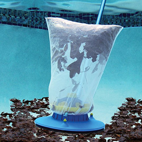 POOL BLASTER Water Tech Leaf Vac - Cordless Battery-Powered Swimming Pool Leaf Skimmer & Leaf Vacuum with Heavy-Duty Mesh Bag