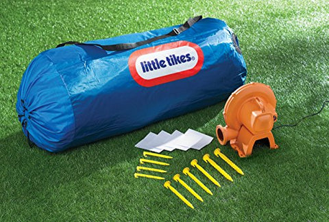 Little Tikes Jump 'n Slide Inflatable Bouncer Includes Heavy Duty Blower With GFCI, Stakes, Repair Patches, And Storage Bag, for Kids Ages 3-8 Years