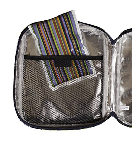 Bentology Kids Ice Packs for Lunch Boxes - 3 Reusable Packs Keeps Food Cold in Lunchboxes & Coolers - Non-Toxic, Safe, Durable - Stripes