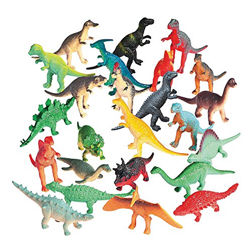 Vinyl Dinosaurs, Realistic Dinosaur Figures, Mini Dinosaur Toys - 72 Pieces
