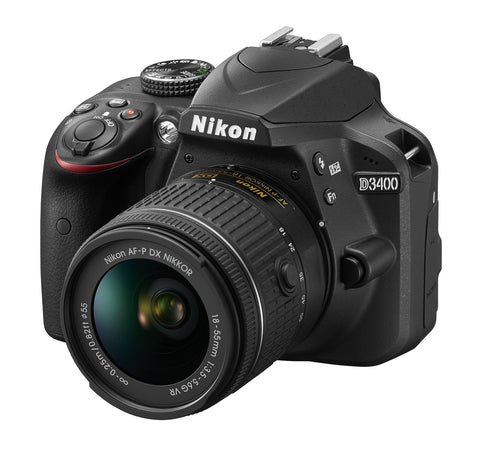 Nikon D3400 w/ AF-P DX NIKKOR 18-55mm f/3.5-5.6G VR (Black)