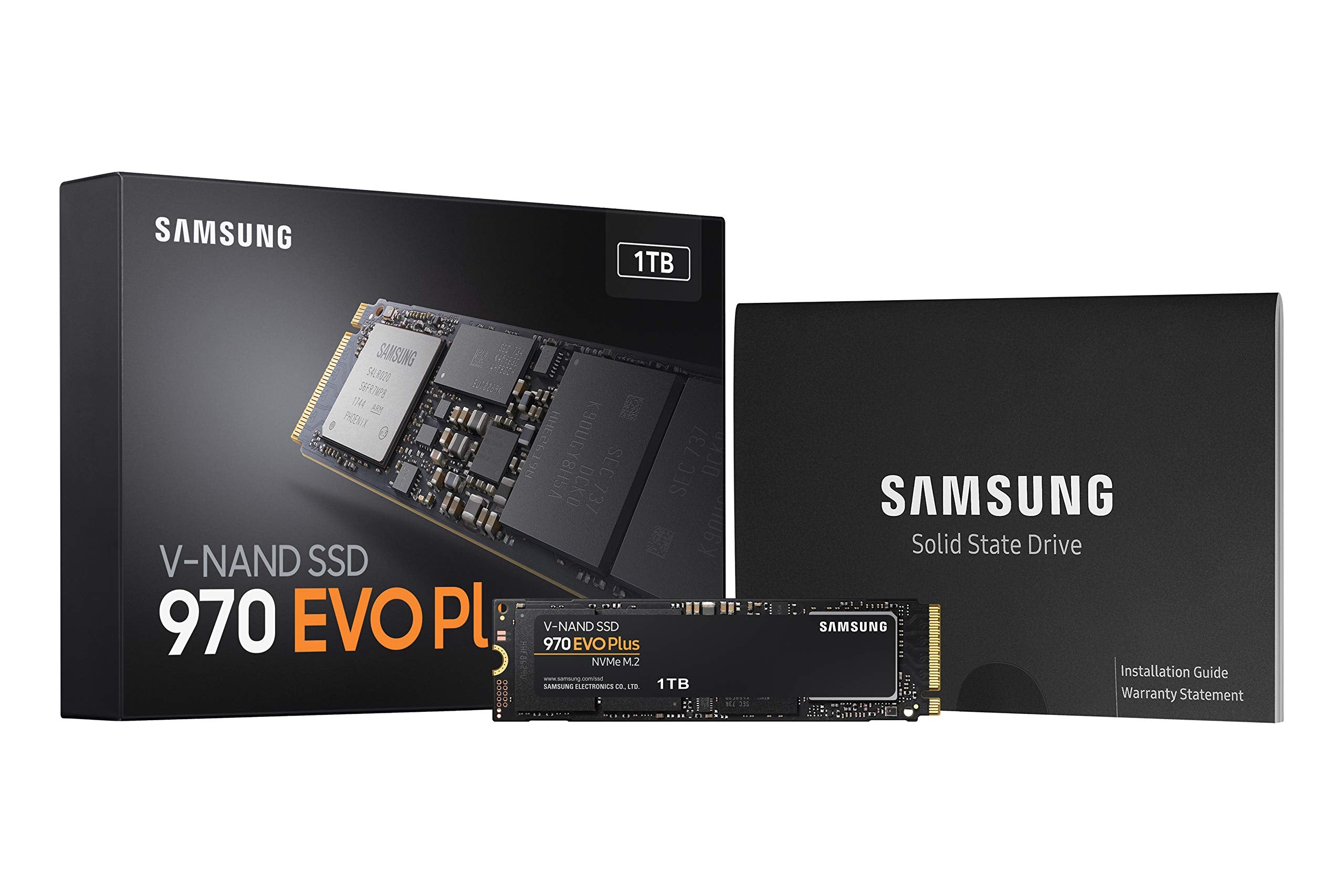 SAMSUNG 970 EVO Plus SSD 1TB NVMe M.2 Internal Solid State Drive w/ V-NAND Technology, Storage and Memory Expansion for Gaming, Graphics w/ Heat Control, Max Speed, MZ-V7S1T0B/AM